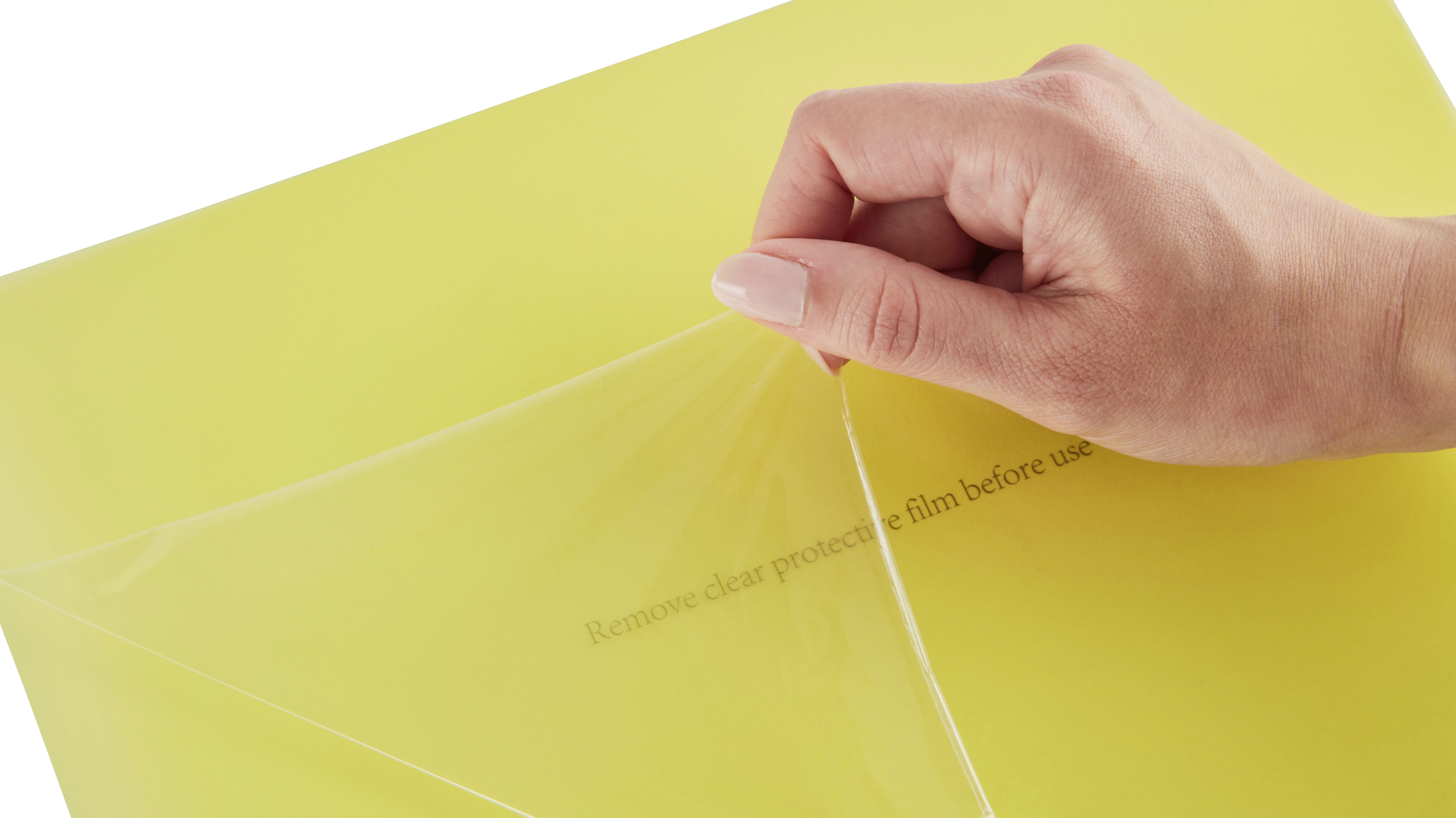 protective film on dyslexic overlay